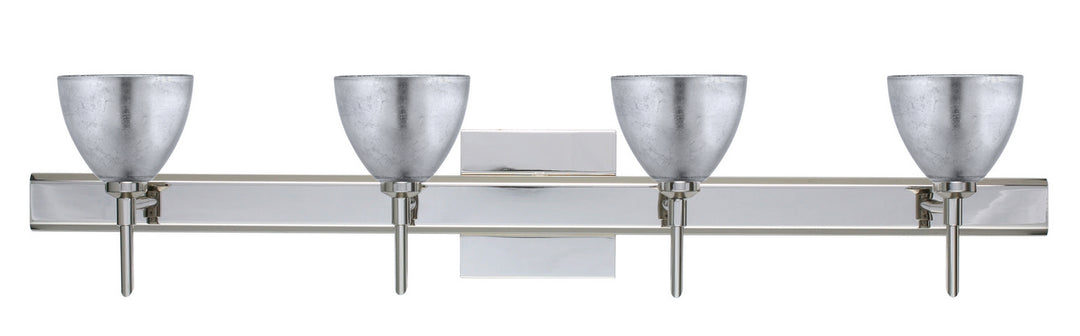 Besa Divi 4SW-1758SF-CR-SQ Bath Vanity Light 31 in. wide - Chrome