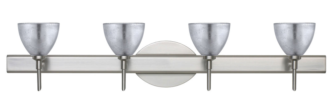 Besa Divi 4SW-1758SF-SN Bath Vanity Light 31 in. wide - Satin Nickel