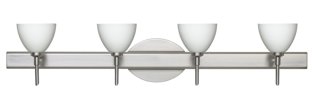 Besa Divi 4SW-185807-SN Bath Vanity Light 31 in. wide - Satin Nickel