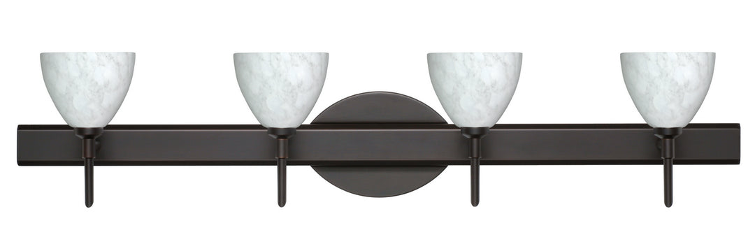 Besa Divi 4SW-185819-BR Bath Vanity Light 31 in. wide - Bronze