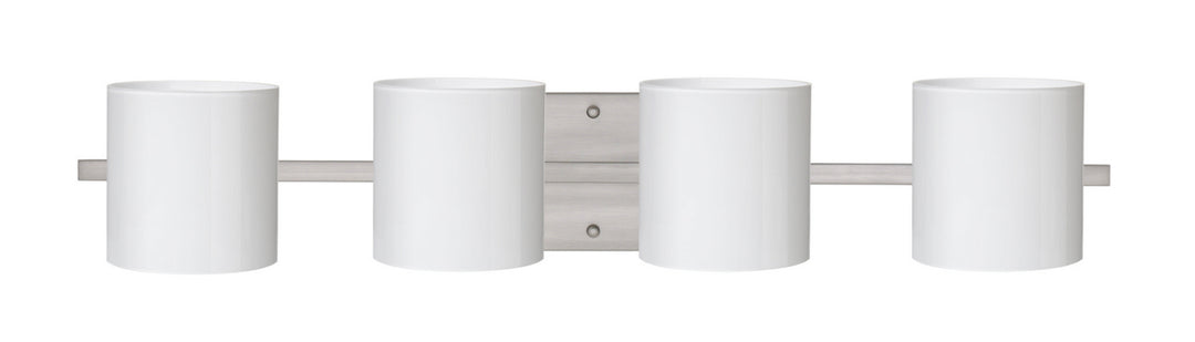 Besa Pogo 4WS-718006-SN Bath Vanity Light 31 in. wide - Satin Nickel