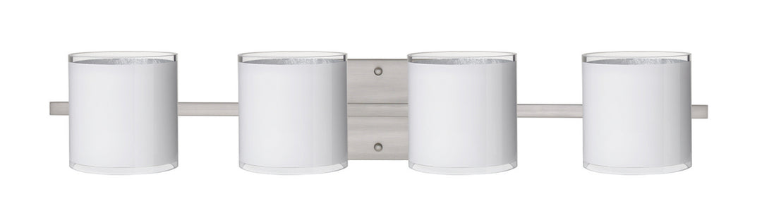 Besa Pogo 4WS-7180SF-SN Bath Vanity Light 31 in. wide - Satin Nickel