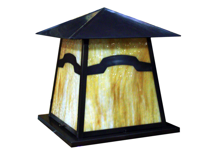 Meyda Tiffany Lighting 108112 Stillwater Two Light Pier Mount Outdoor Bronze / Dark