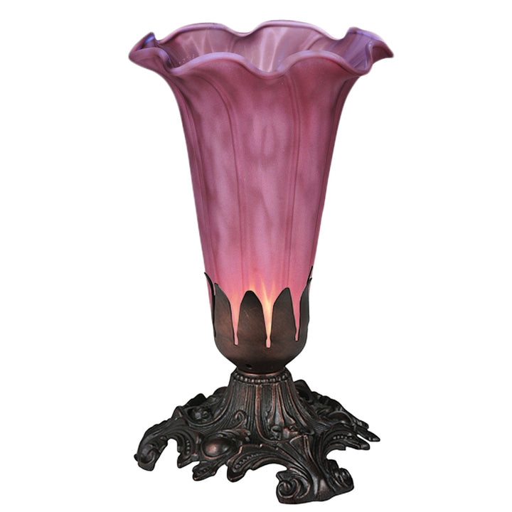 Meyda Tiffany Lighting 13502 Lavender One Light Accent Lamp Lamp Bronze / Dark