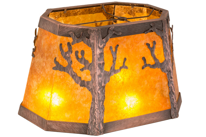 Meyda Tiffany Lighting 158951 Arbre Shade Lamp Shade Copper/Antique/Verde