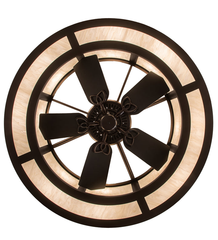 Meyda Tiffany Sargent 159295 Ceiling Fan - Custom, Mahogany Bronze