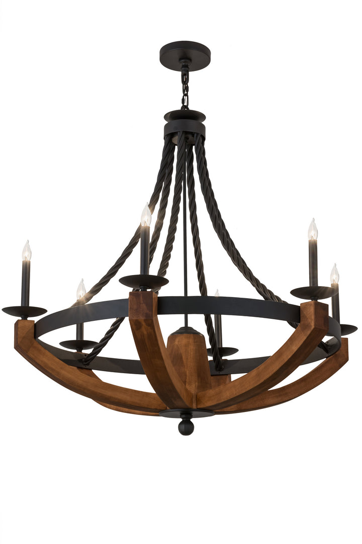 Meyda Tiffany Doyle 164690 Chandelier Light - Wrought Iron