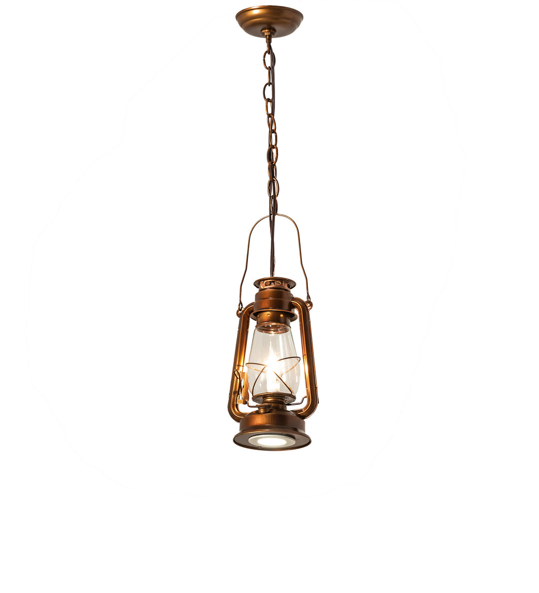 Meyda Tiffany Miners Lantern 191516 Pendant Light - Vintage Copper