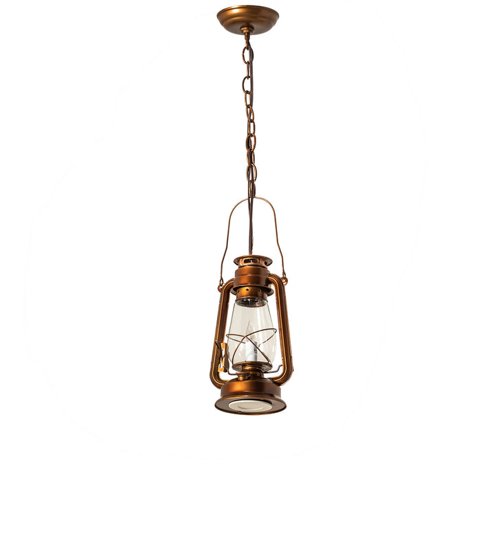 Meyda Tiffany Miners Lantern 191516 Pendant Light - Vintage Copper