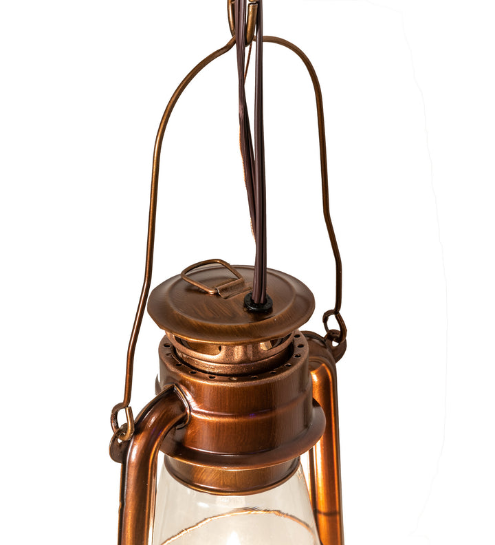 Meyda Tiffany Miners Lantern 191516 Pendant Light - Vintage Copper