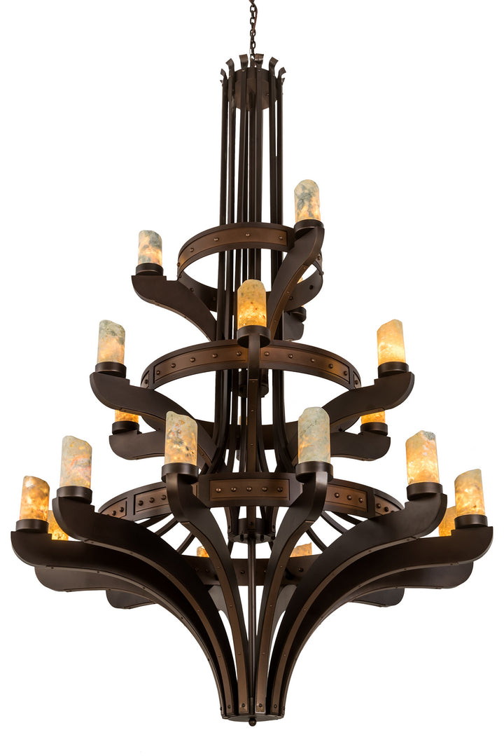Meyda Tiffany Castilla 193768 Chandelier Light - Mahogany Bronze