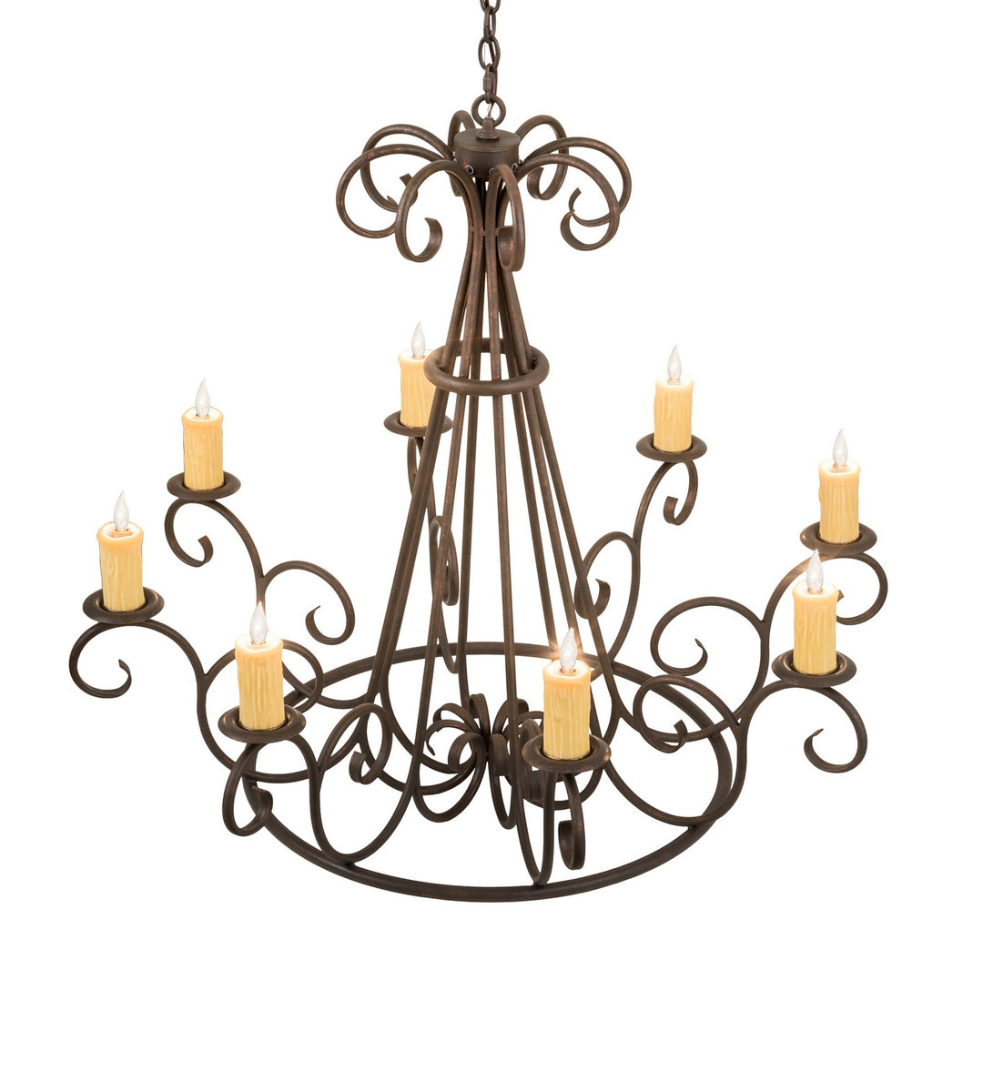 Meyda Tiffany Marguerite 194321 Chandelier Light - Copper
