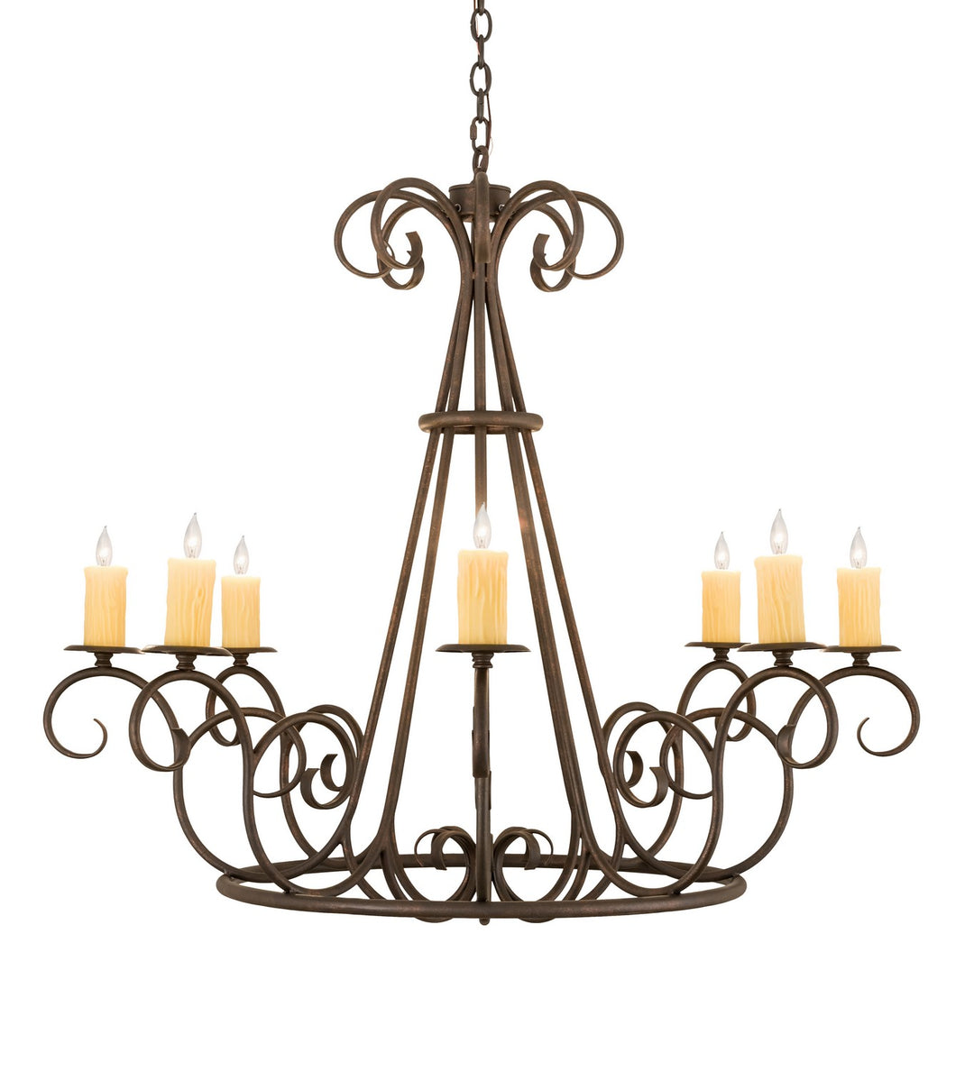 Meyda Tiffany Marguerite 194321 Chandelier Light - Copper