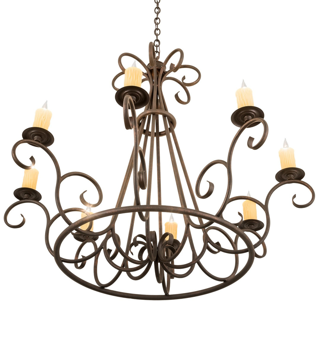 Meyda Tiffany Marguerite 194321 Chandelier Light - Copper