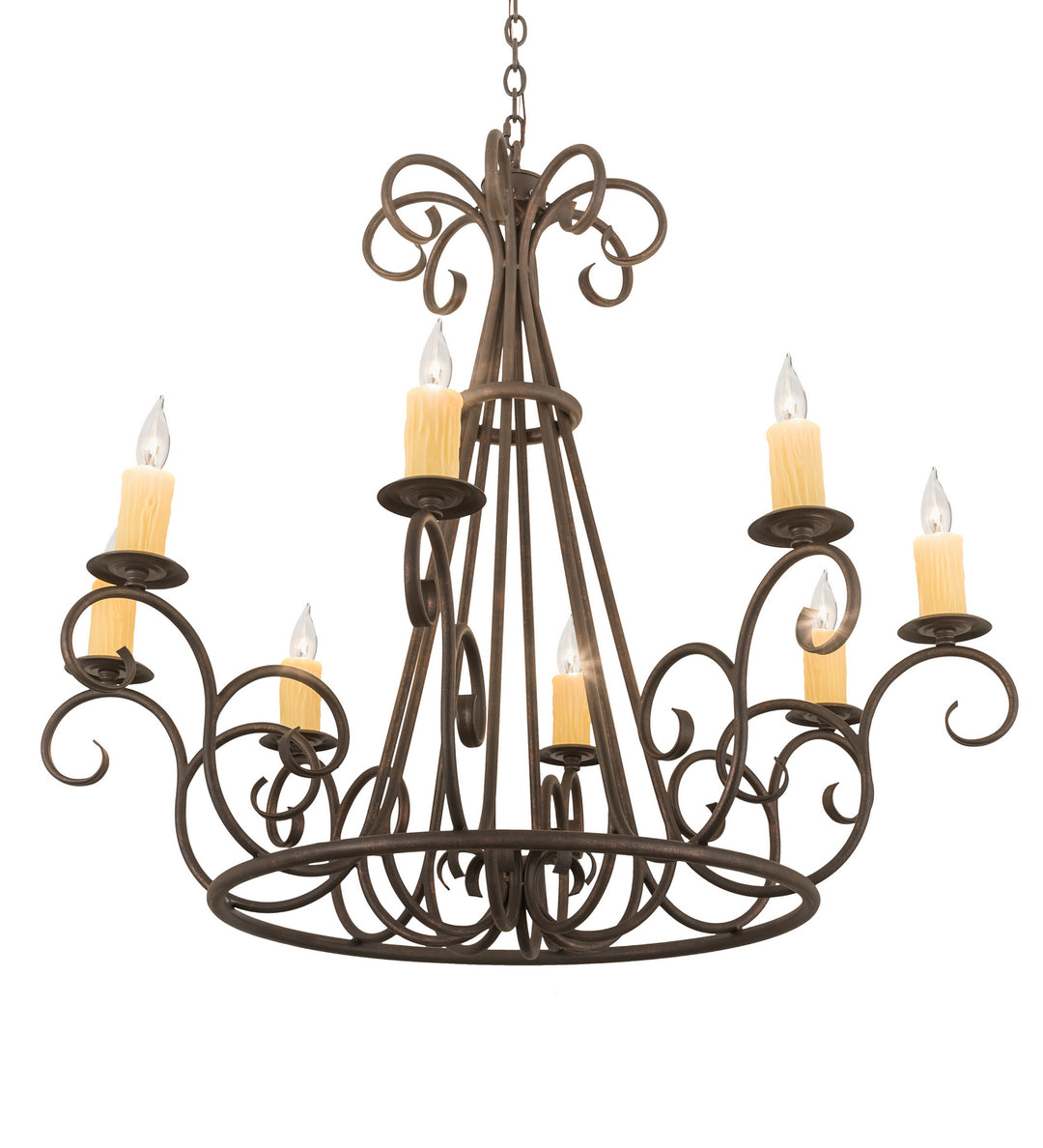 Meyda Tiffany Marguerite 194321 Chandelier Light - Copper