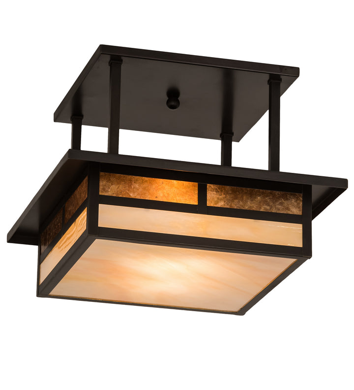 Meyda Tiffany Hyde Park 194859 Ceiling Light - Craftsman Brown