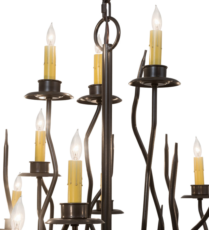 Meyda Tiffany Sycamore 194929 Chandelier Light - Timeless Bronze
