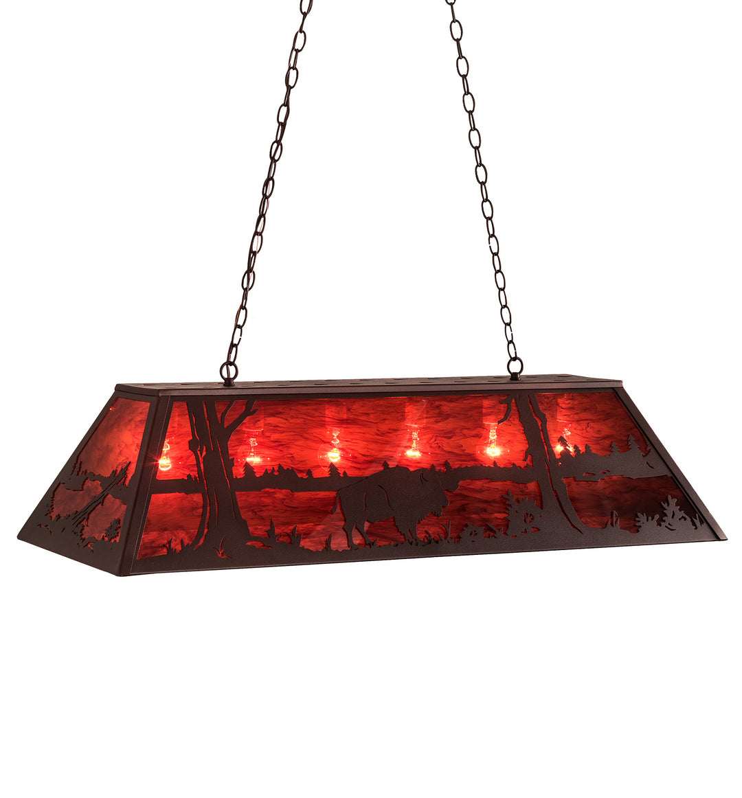 Meyda Tiffany Buffalo 195196 Pendant Light - Mahogany Bronze