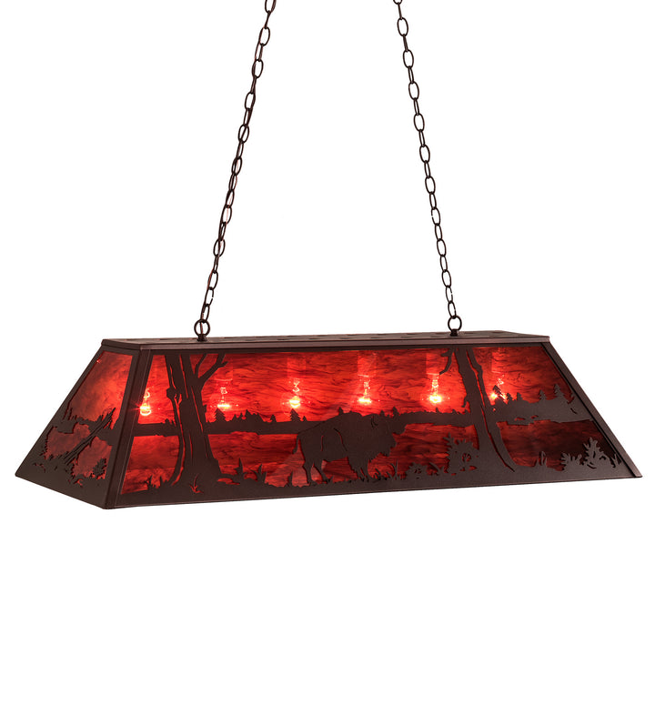 Meyda Tiffany Buffalo 195196 Pendant Light - Mahogany Bronze