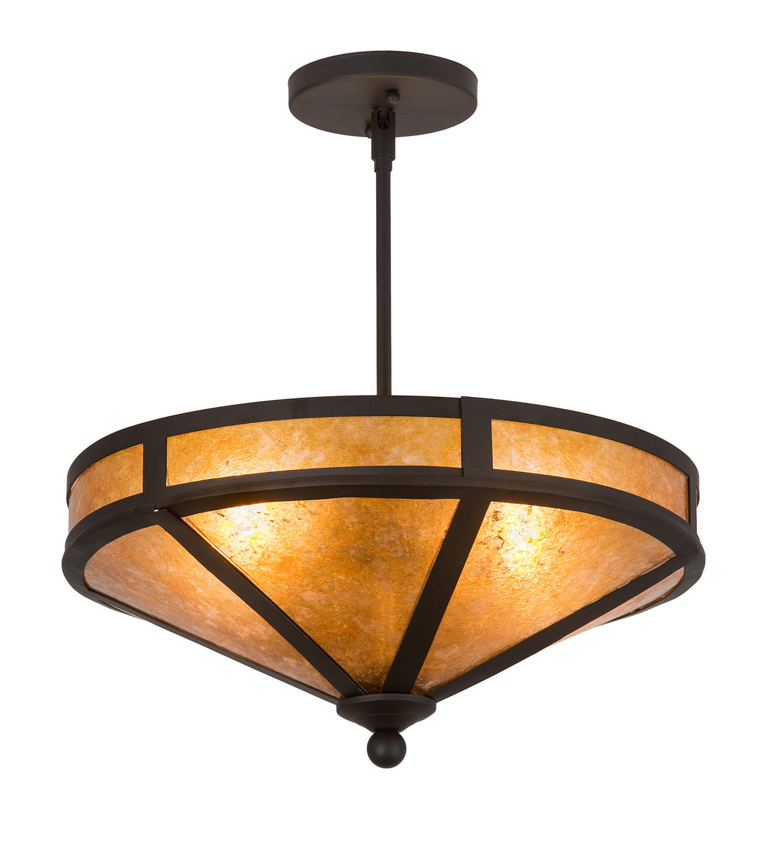 Meyda Tiffany Craftsman 195459 Ceiling Light - Oil Rubbed Bronze