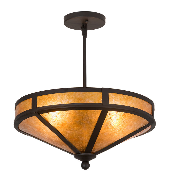 Meyda Tiffany Craftsman 195459 Ceiling Light - Oil Rubbed Bronze