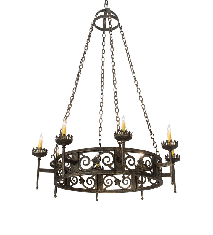 Meyda Tiffany Majella 195754 Chandelier Light - French Bronzed