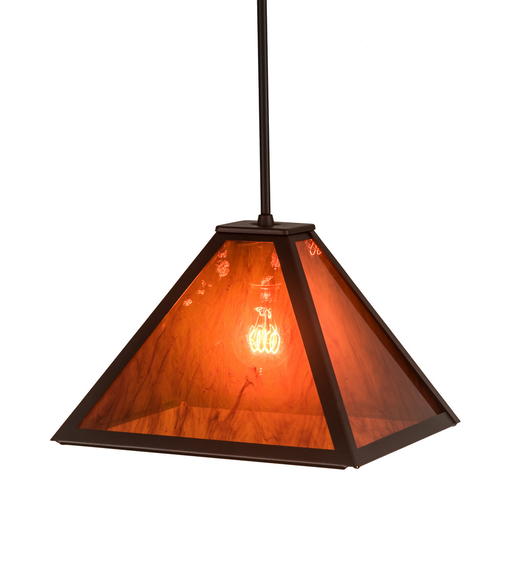Meyda Tiffany Mission 195982 Pendant Light - Mahogany Bronze