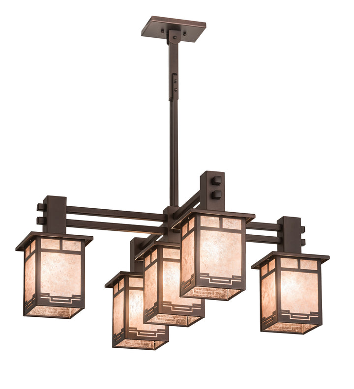 Meyda Tiffany Roylance 196390 Chandelier Light - Mahogany Bronze