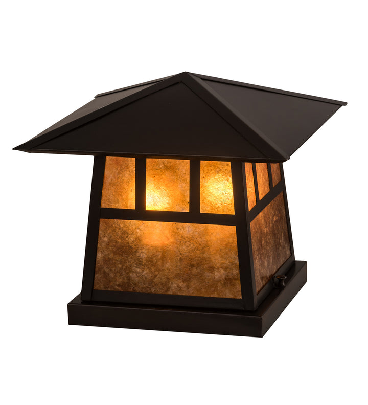 Meyda Tiffany Lighting 45640 Stillwater Two Light Pier Mount Outdoor Bronze / Dark