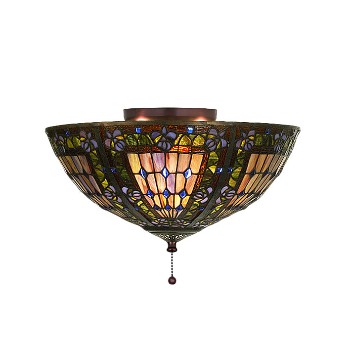 Meyda Tiffany Fleur-De-Lis 97658 Ceiling Light - Earth