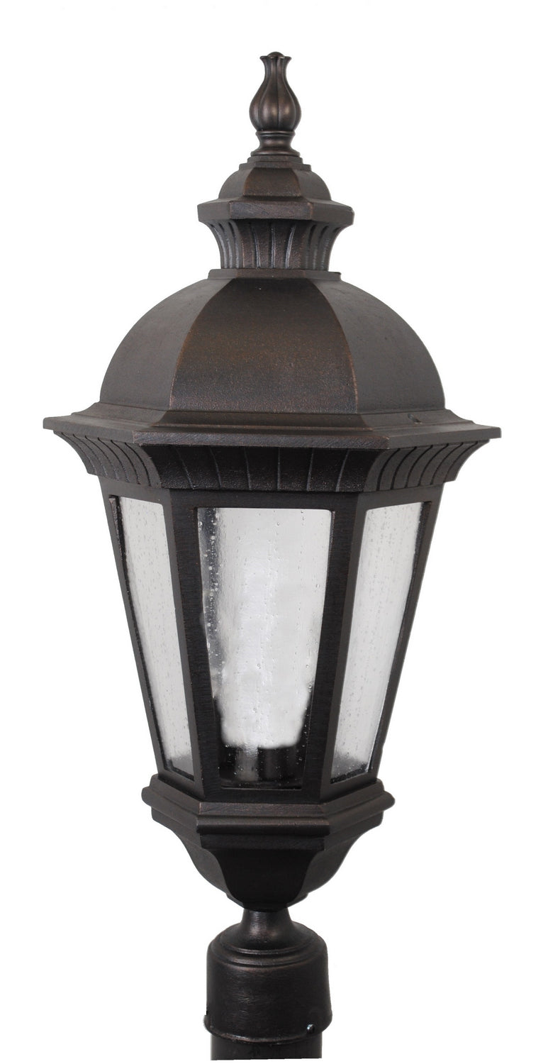 Melissa Lighting K130 Kiss One Light Post Mount Outdoor Bronze / Dark