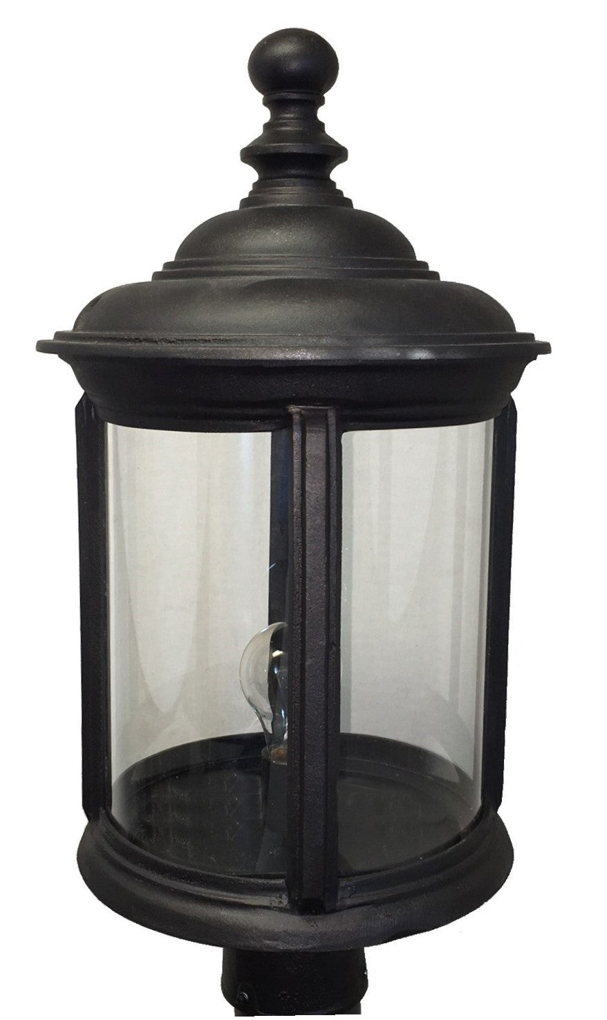 Melissa Lighting K2250 Kiss One Light Post Mount Outdoor Bronze / Dark