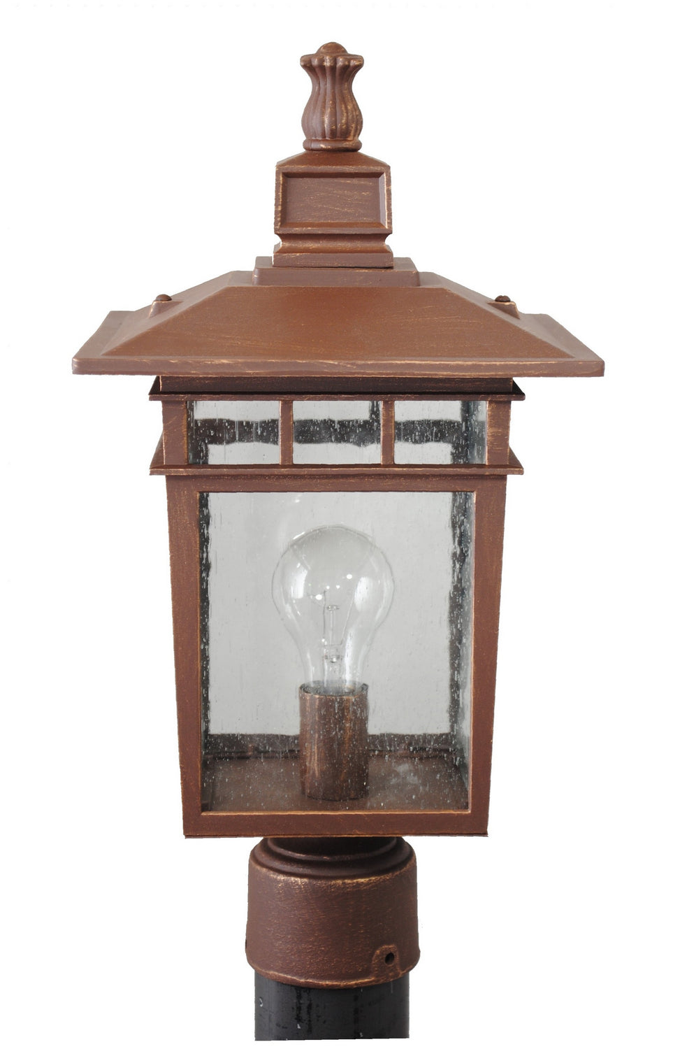 Melissa Lighting K230 Kiss One Light Post Mount Outdoor Bronze / Dark