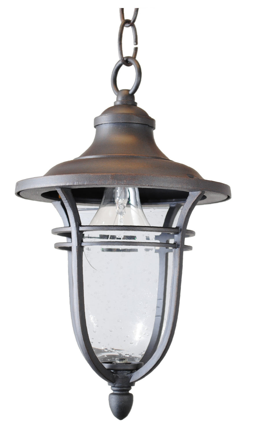 Melissa Lighting K331 Kiss One Light Hanging Lantern Outdoor Bronze / Dark