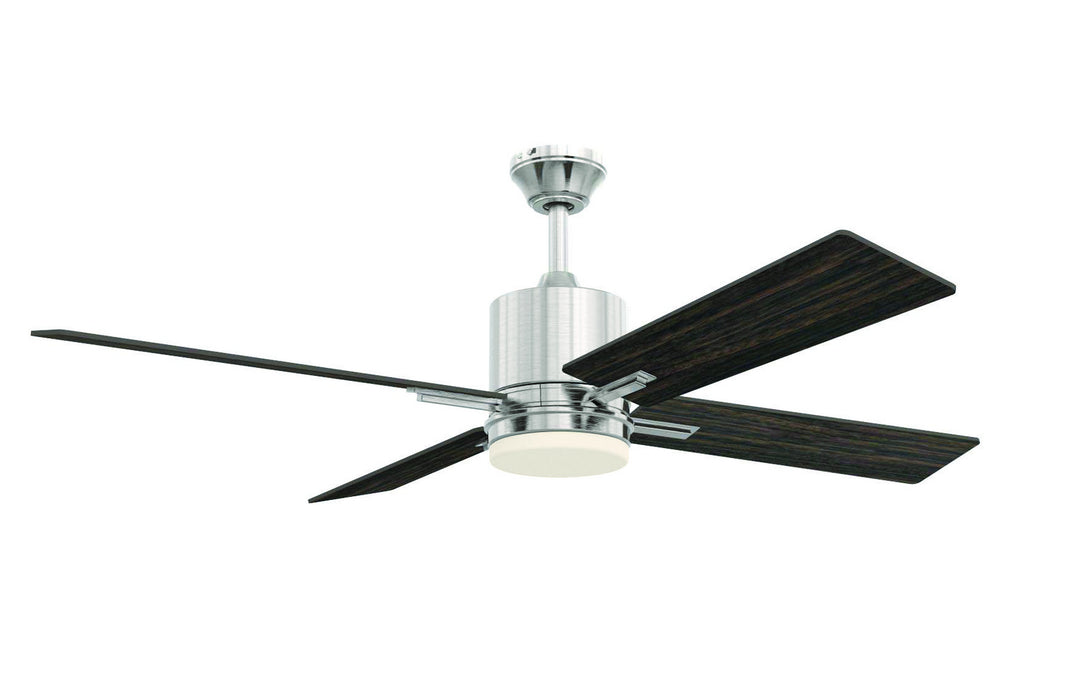 Craftmade Teana TEA52BNK4 Ceiling Fan 52 - Brushed Polished Nickel, Brushed Nickel/Walnut/