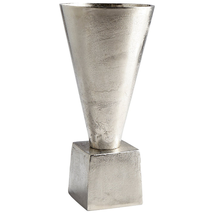 Cyan 08904 Vases & Planters - Raw Nickel