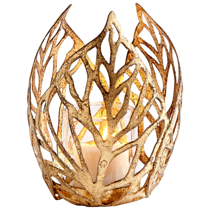 Cyan 09050 Candle Holders - Antique Gold