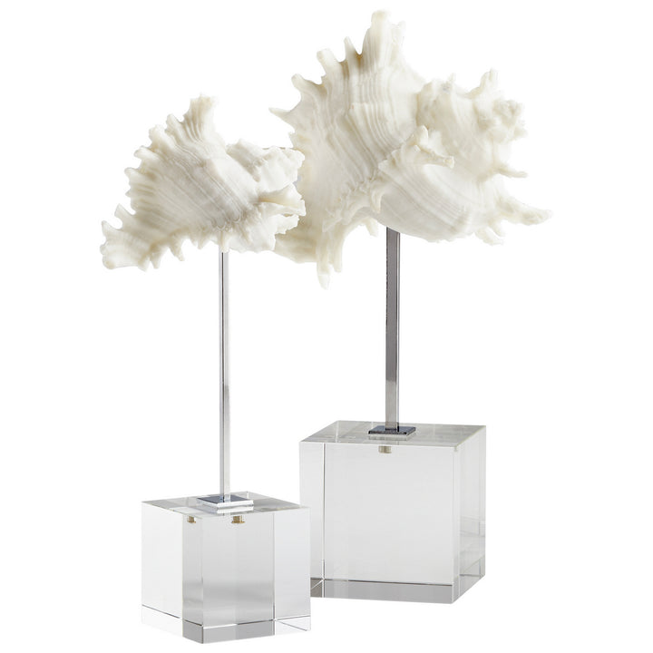 Cyan Design 09119   Home Decor White And Polished Nickel