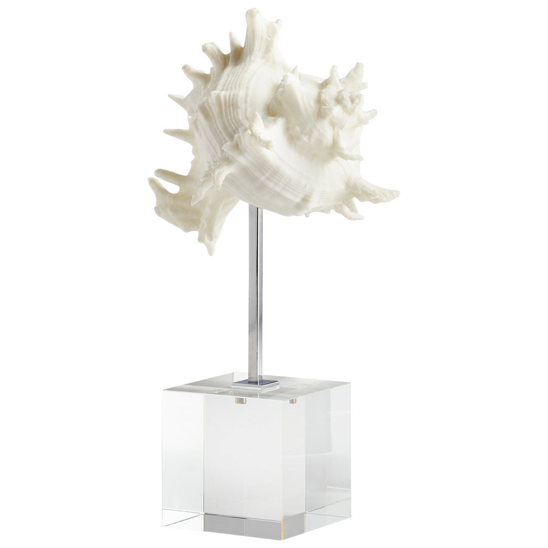 Cyan Design 09119   Home Decor White And Polished Nickel