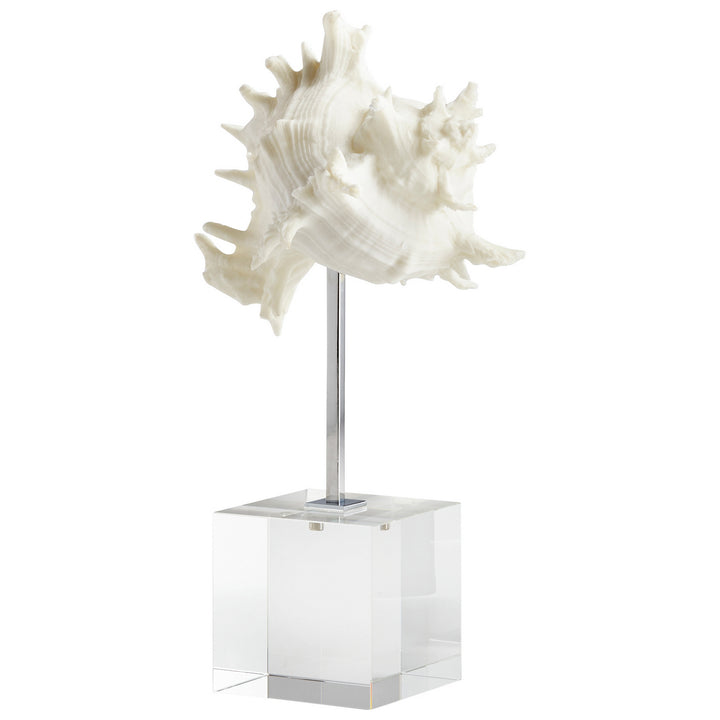 Cyan Design 09119   Home Decor White And Polished Nickel