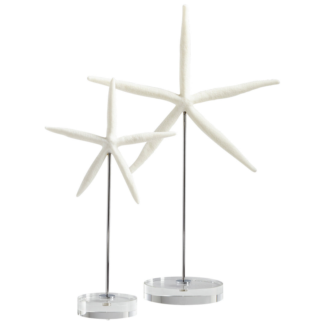Cyan Design 09124   Home Decor White And Polished Nickel