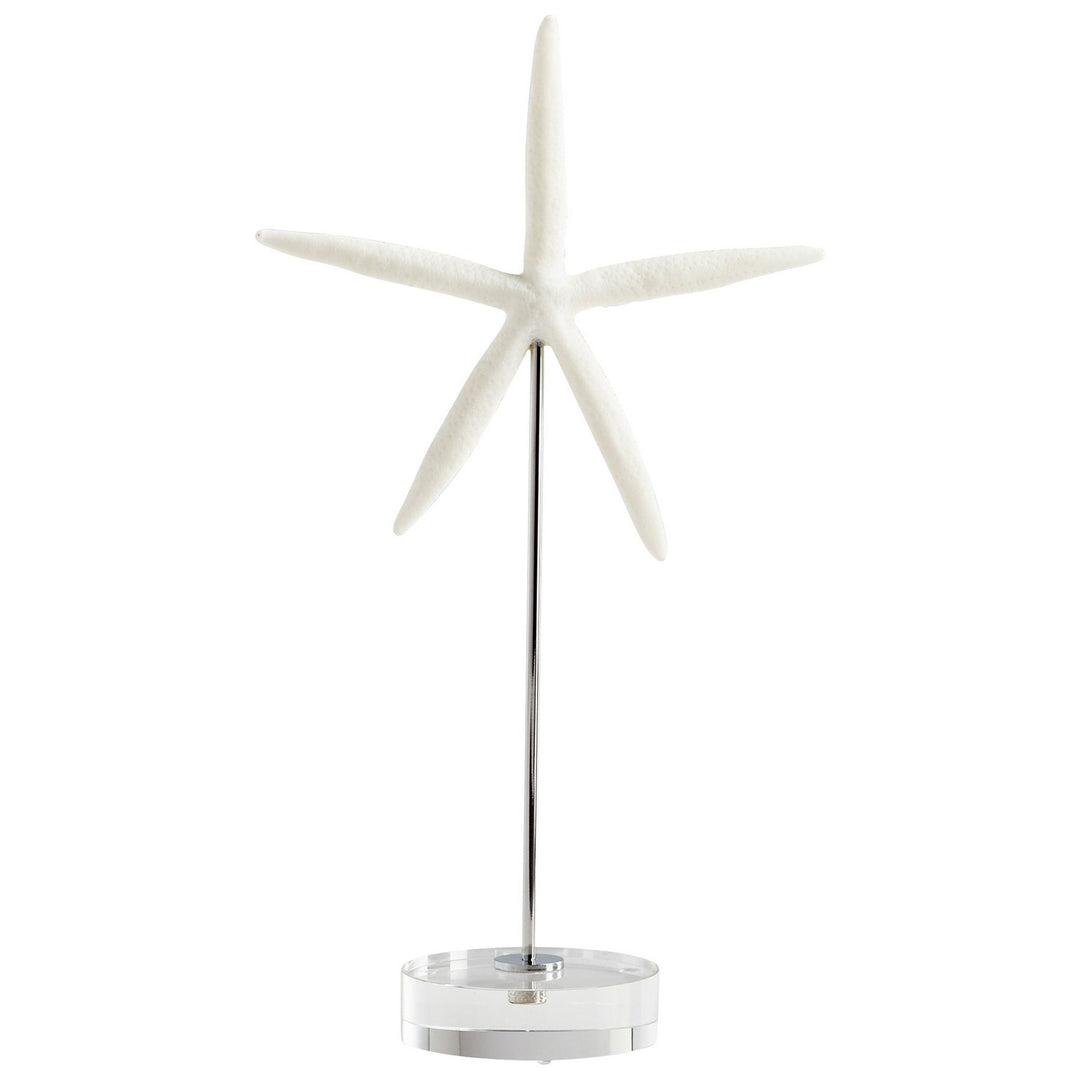 Cyan Design 09124   Home Decor White And Polished Nickel