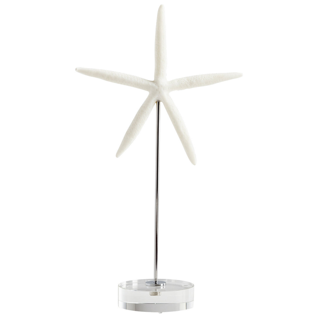 Cyan Design 09124   Home Decor White And Polished Nickel