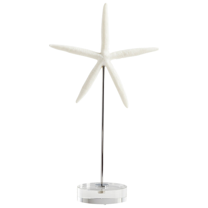 Cyan Design 09124   Home Decor White And Polished Nickel