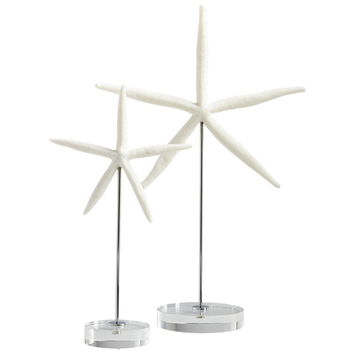 Cyan 09125 Sculptures (Various) - White And Polished Nickel