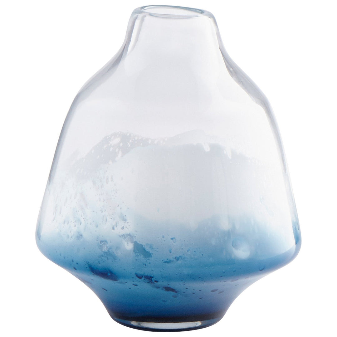 Cyan 09165 Vases & Planters - Clear And Cobalt