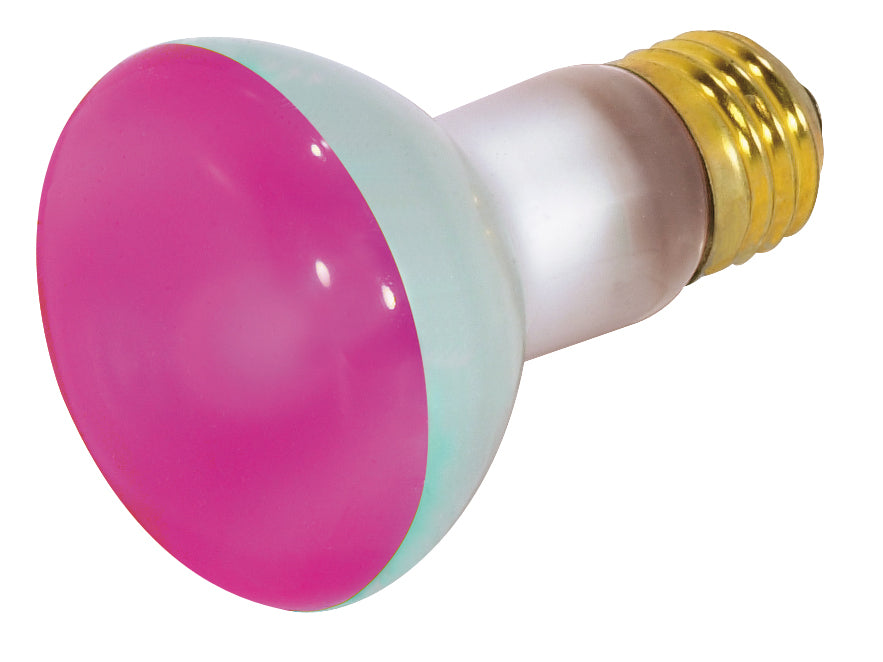 Satco Lighting S3212   Light Bulb Pink