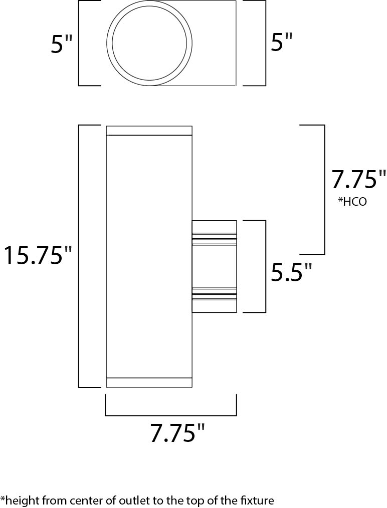 Maxim Lighting 86102AL  Lightray Led Modern Outdoor Brushed Aluminum