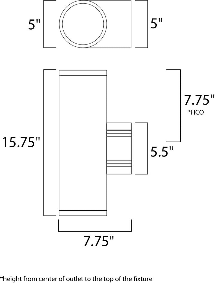 Maxim Lighting 86102AL  Lightray Led Modern Outdoor Brushed Aluminum