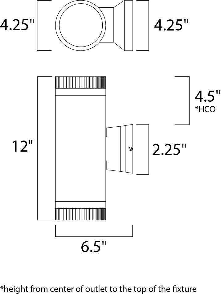 Maxim Lighting 86112AL  Lightray Led Modern Outdoor Brushed Aluminum